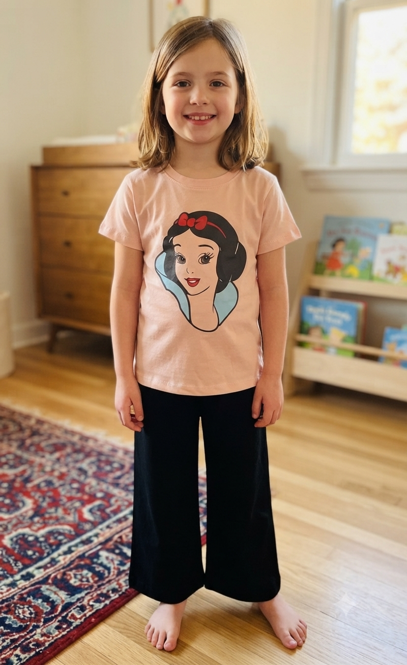 2 PC set for Girls Peach Snow White