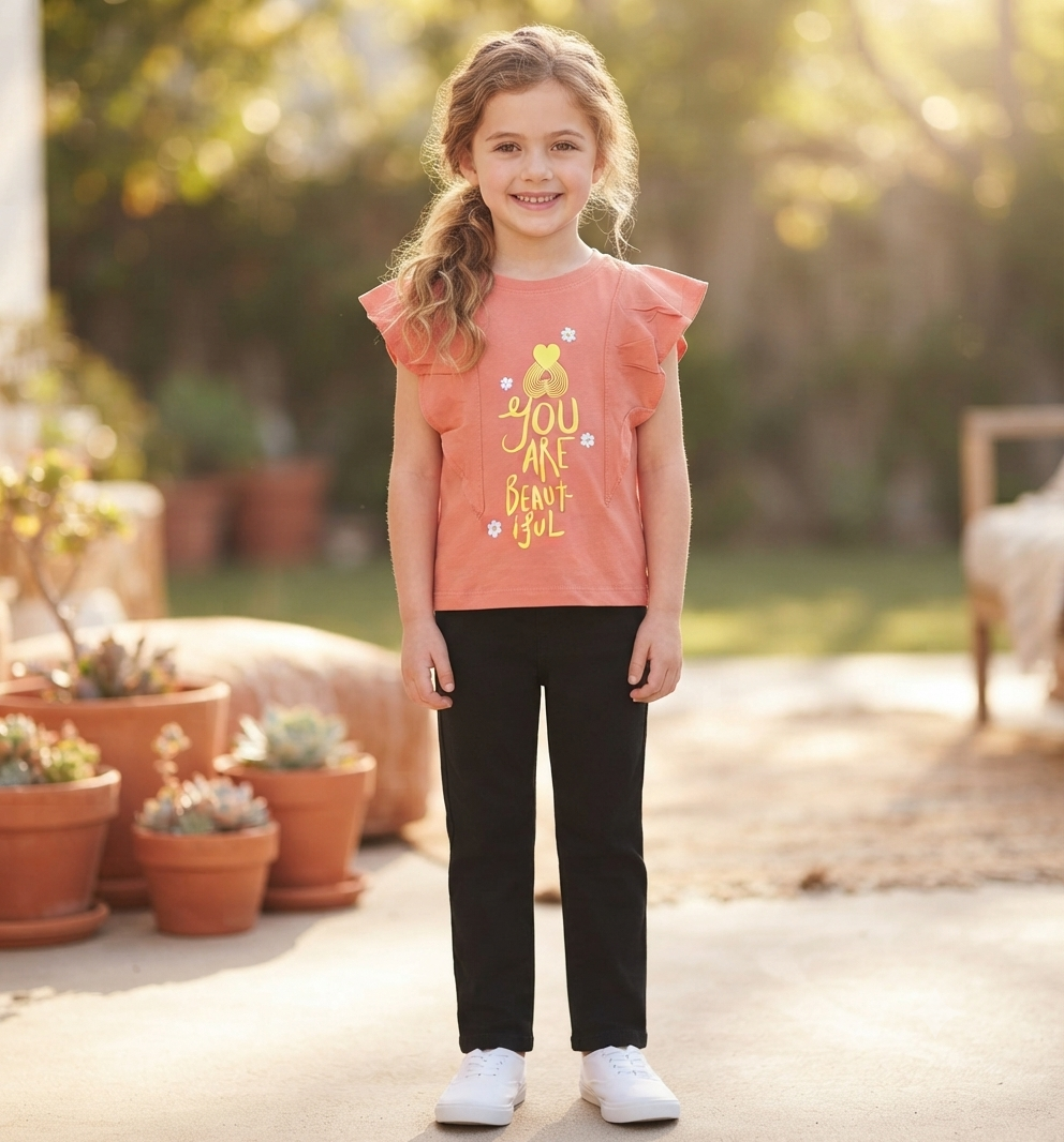 Frill Fashion T-shirt for Girls