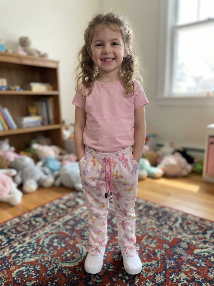 Floral Printed Trouser for Girls