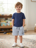 Soft Shorts with Polo Club Logo Printed