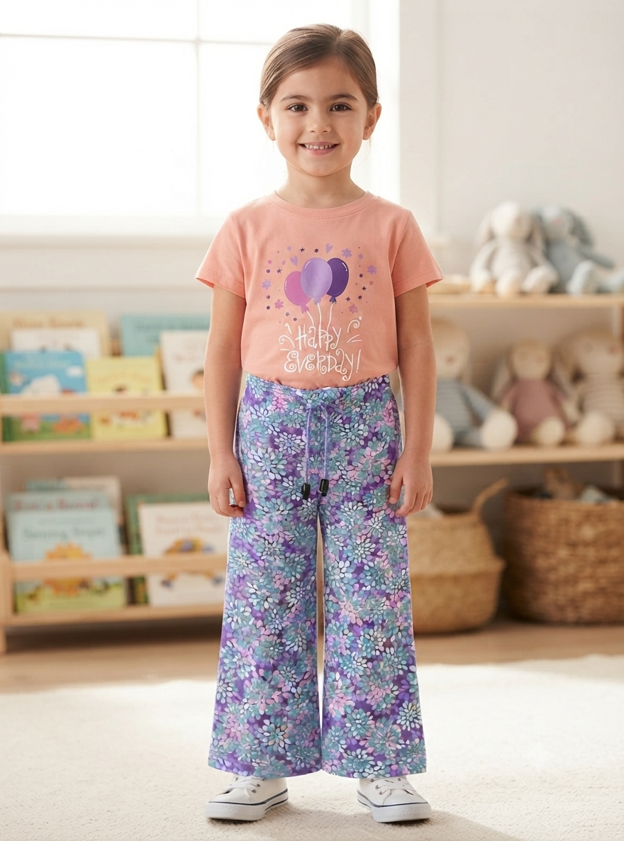 Floral palazzo Trouser Best Quality for Girls