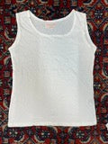 White Leisure Club Original Inner Wear Tang Top or sleeveless shirt