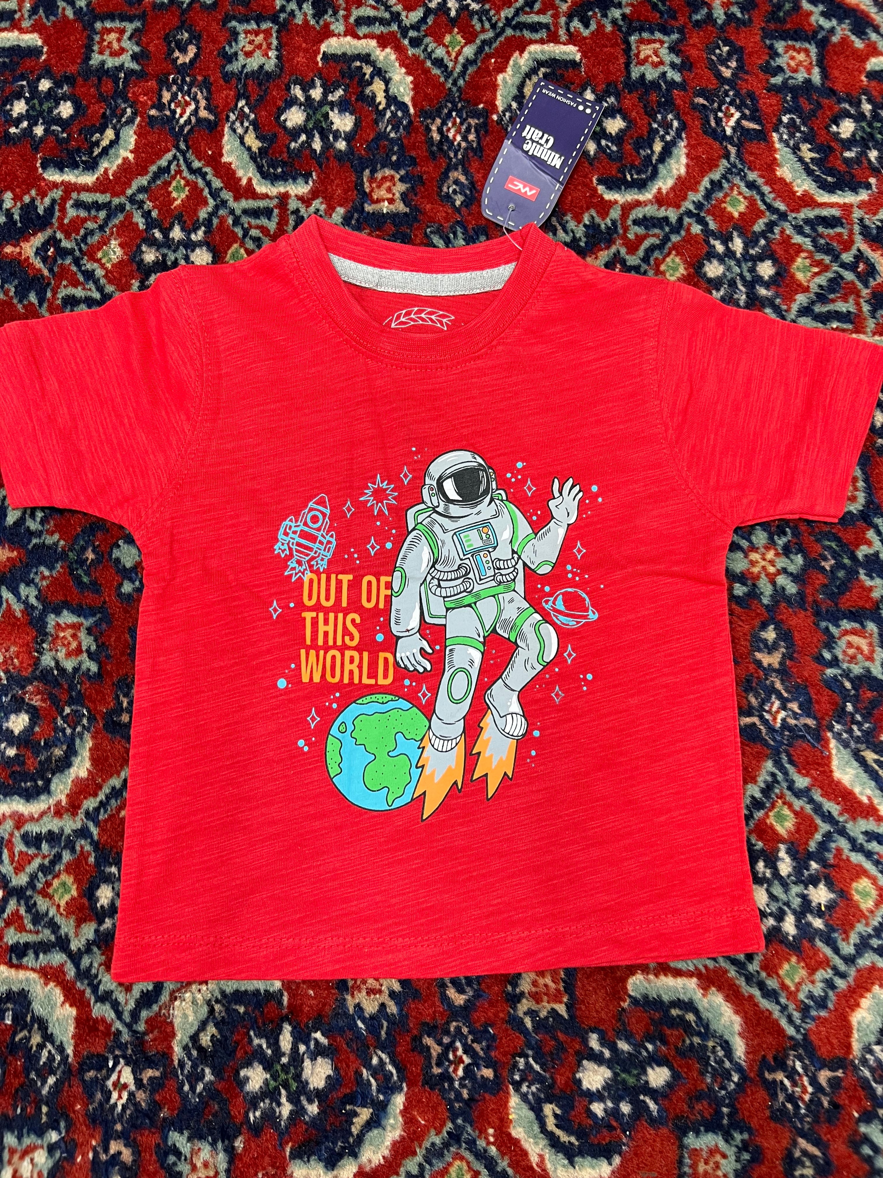Red T-shirt Best Quality Fabric textured type