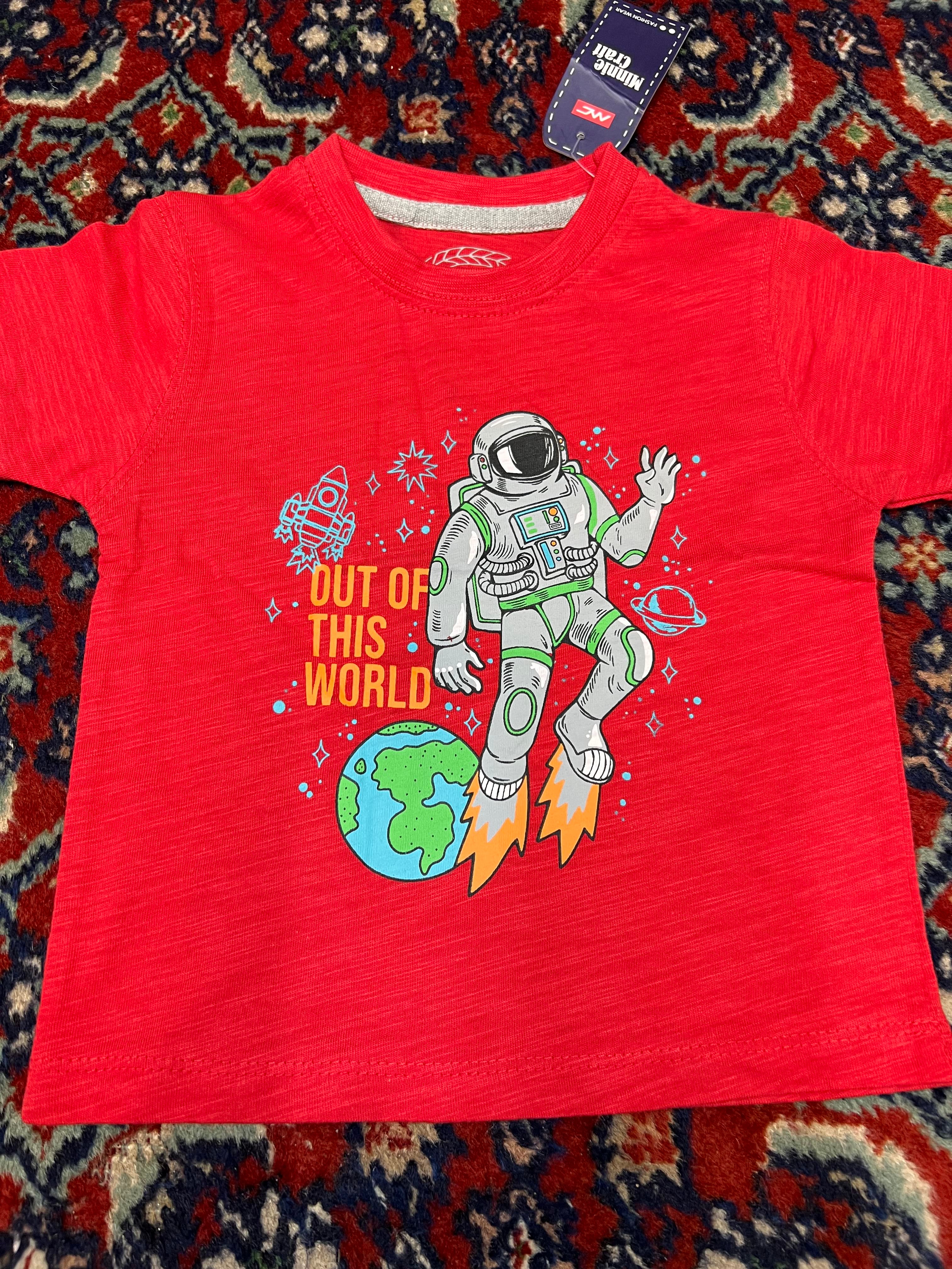 Red T-shirt Best Quality Fabric textured type