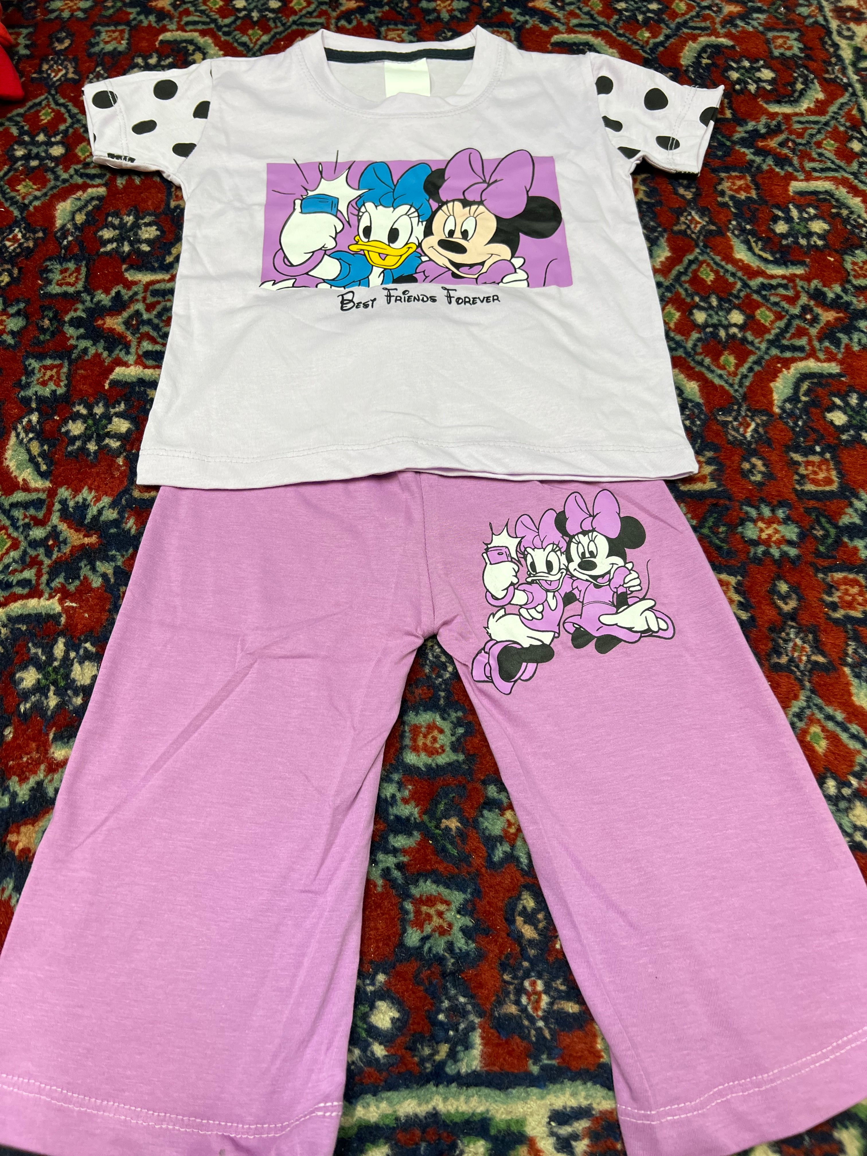 2 PC set for Kids Minnie Branded with Plazo
