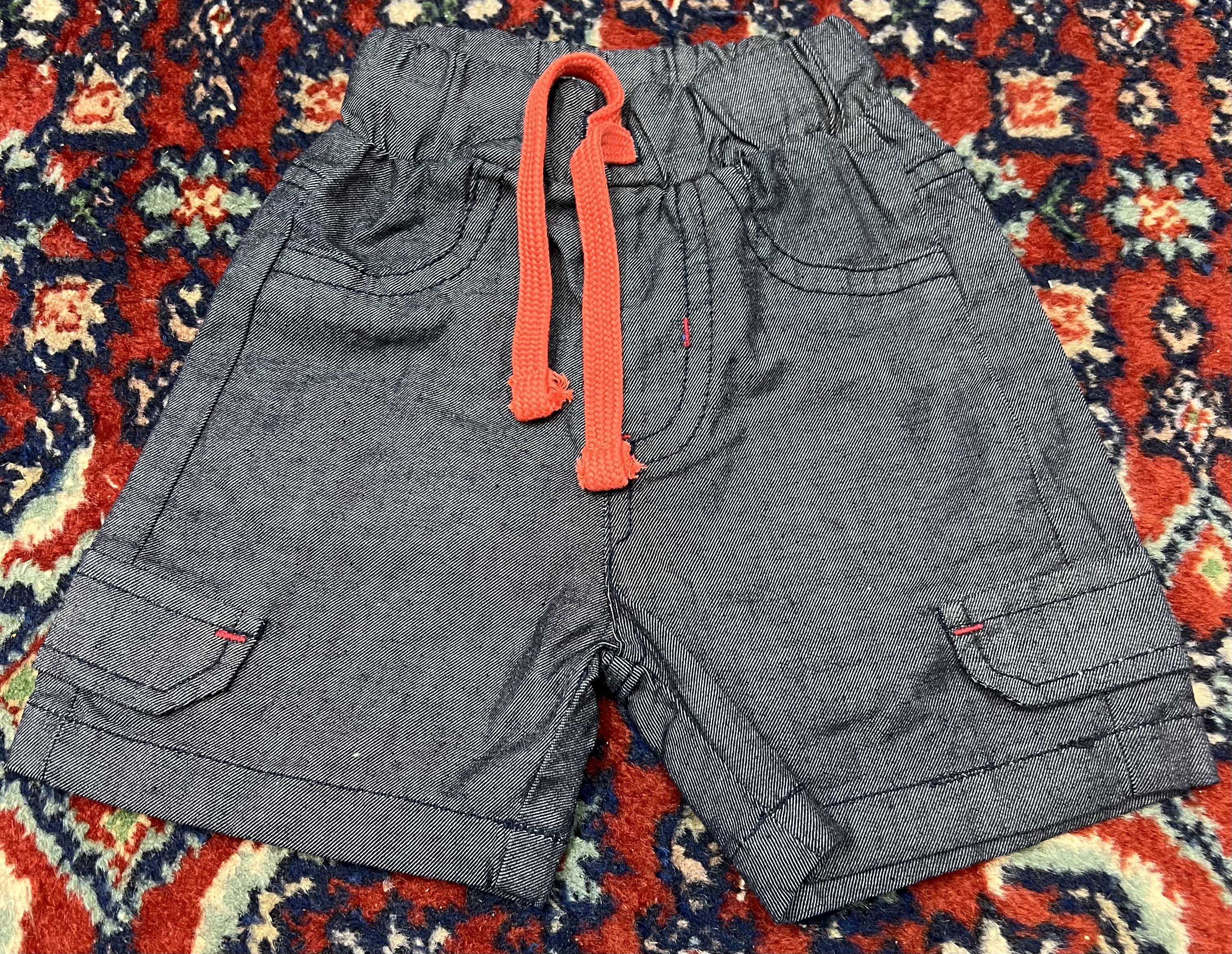 Cotton Denim style shorts.